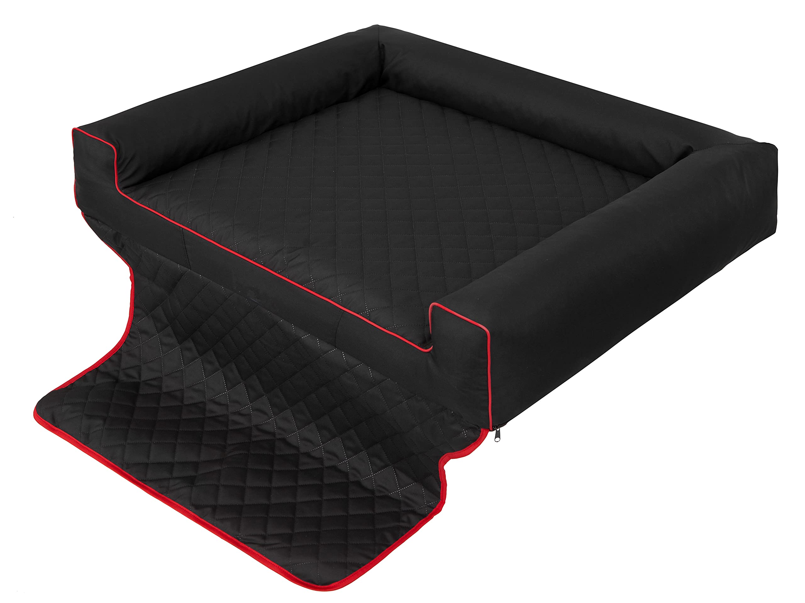 PillowPrim Cama para perros, sofá para perros, cojín para perros, zona de descanso, colchón para perros, caseta para perros, canasta para perros, cojín de asiento, funda para asiento de coche 110 x 90
