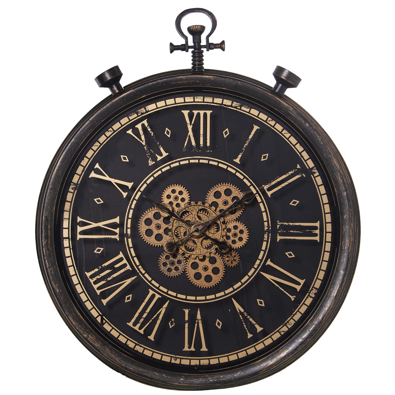 Horloge murale en acrylique DRW grand format 61x72 cm pour habiller un mur vide