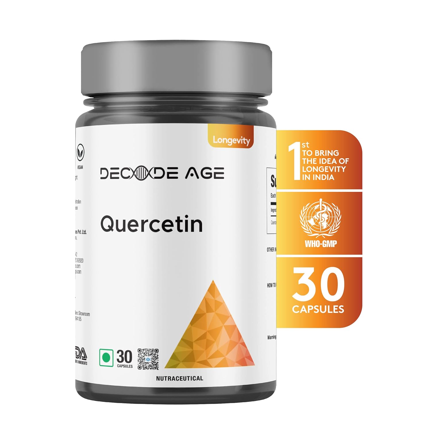 Best Quercetin Supplement 100mg (30 Veg Capsule) Amazon.in Health