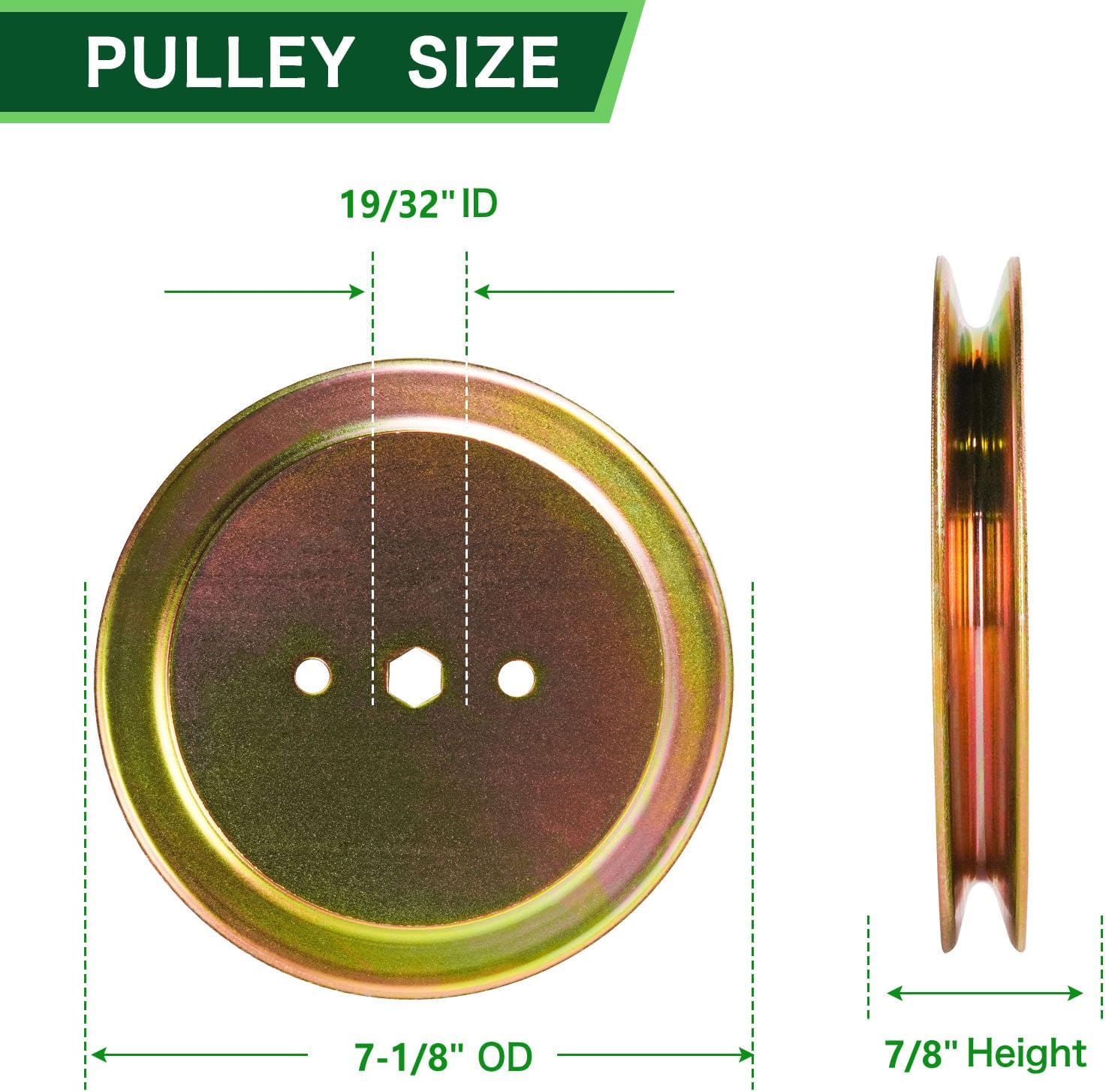 42 Inch Deck Rebuild Kit for Jo hn Deere Mower Deck L110 L111 L118 L120 Includes 2 Spindles GY20050 GY20785 2 Blades GX20249 4 Pulleys GY20067 GY22082 GX20367 1 GX20072 Belt