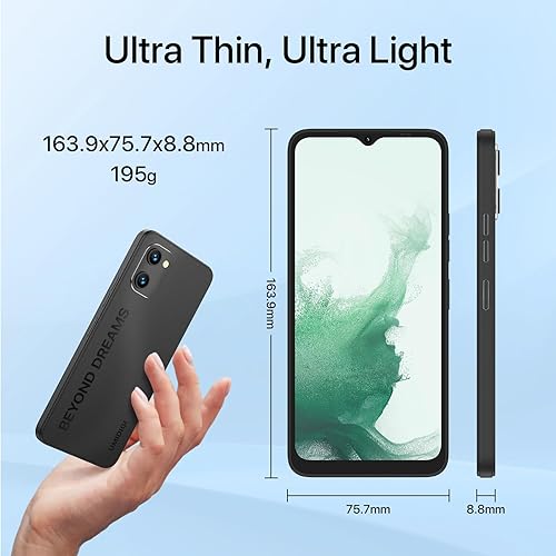 Miniatura 7 de UMIDIGI Teléfono celular G1 Plus, teléfono inteligente Android 13, teléfonos móviles Dual SIM 4G LTE, 3GB+32GB y 1TB teléfono Android expandible,