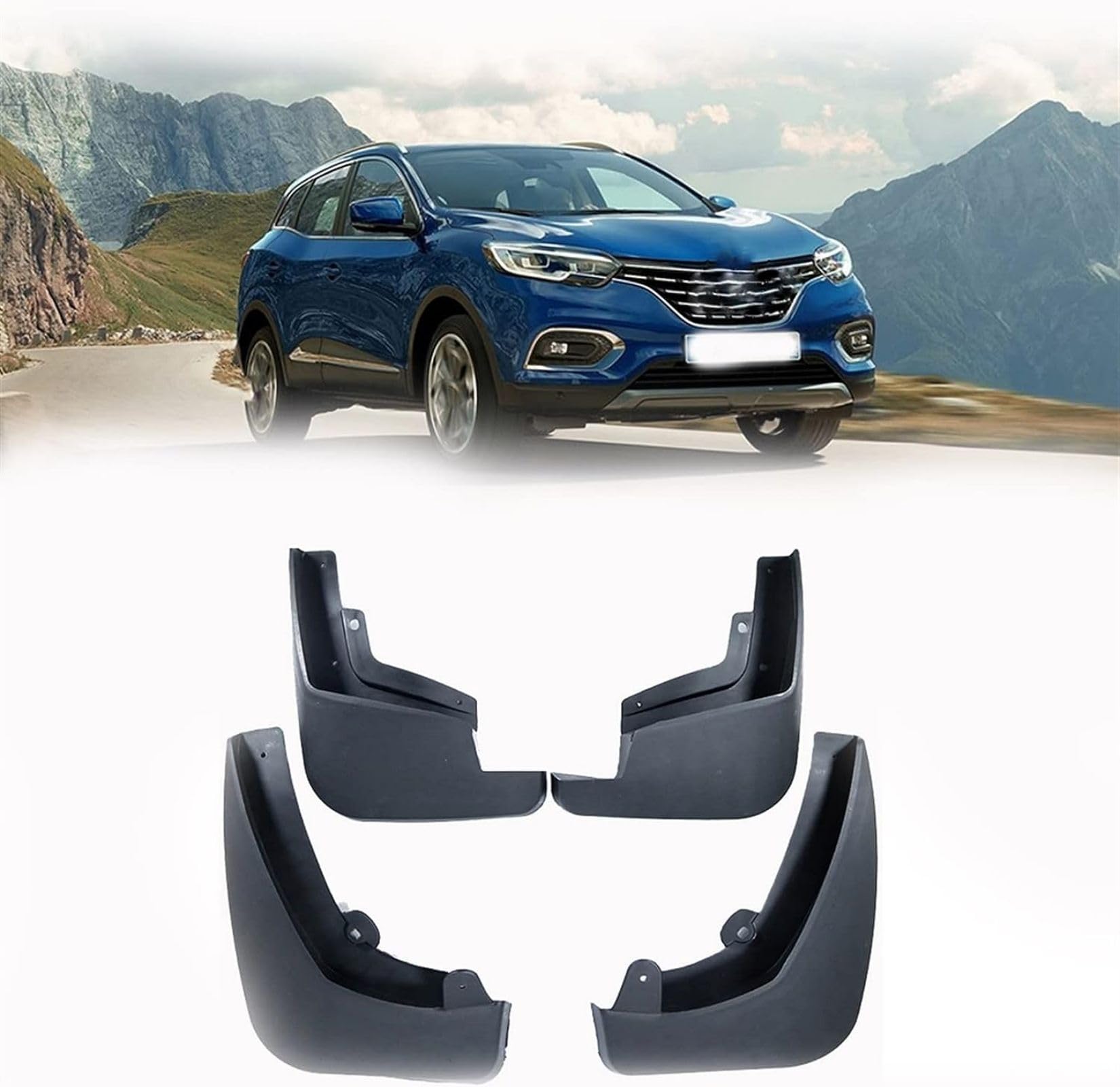 EZURI Car Front Rear Mud Flaps For Renault Kadjar 2015 2016 2017 2018 2019 2020, 4pcs Splash Guards Auto Fender Exterior Protective Styling - View #9