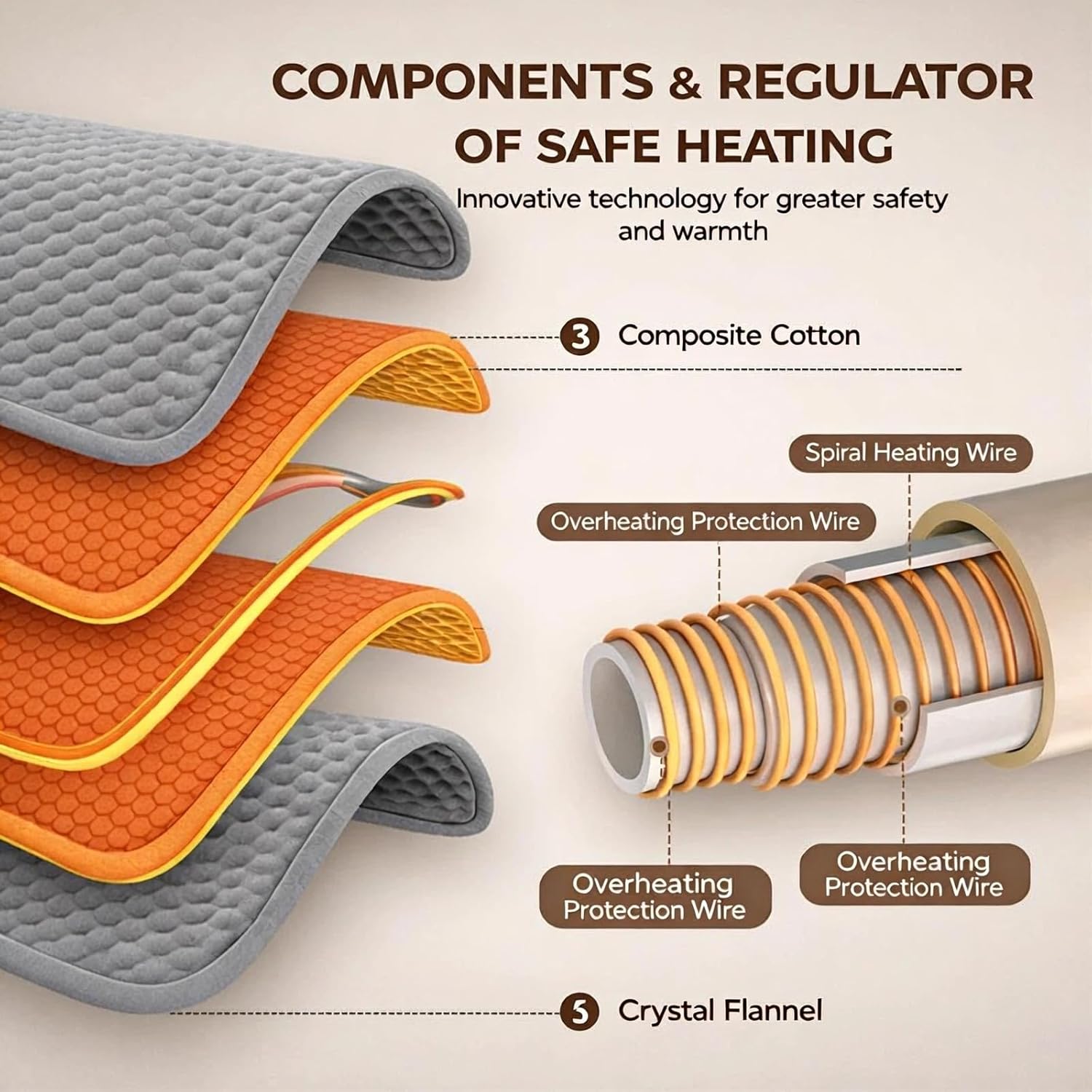 Large Heating Pad, 21"x41" Extra Large Heating Pad for Back Pain Relief Electric Heating for Period Cramps Shoulders Pain Relief Moist/Dry Heat 10 Heat Setting Auto Shut Off Gift for Women Men