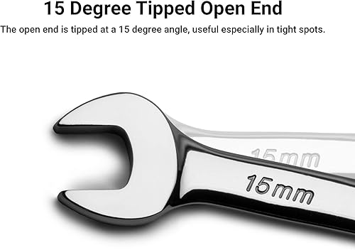 Miniatura 5 de Capri Tools Llave combinada de 0.709 in, 12 puntos, métrica