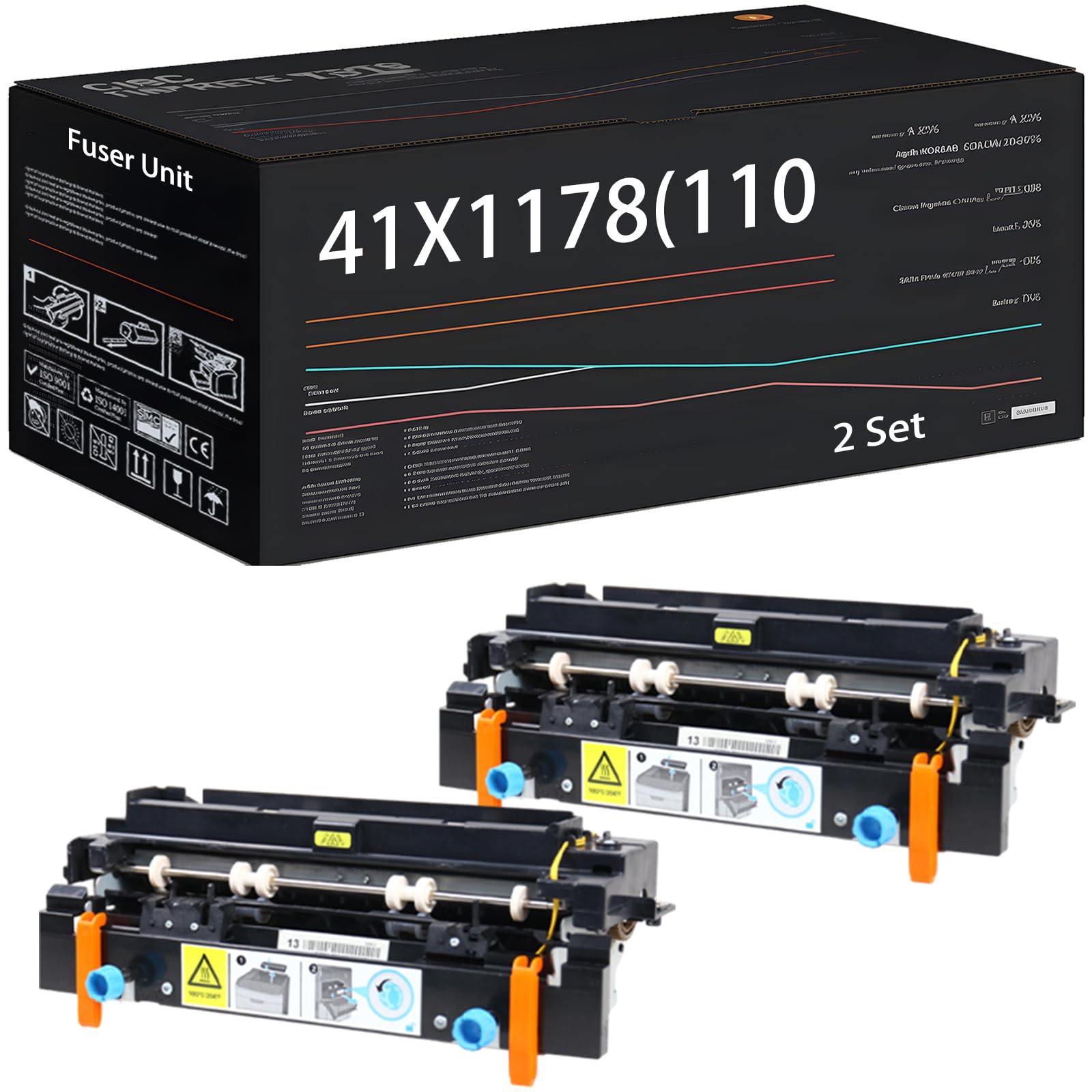 41X1178(110V) Fuser Unit Compatible for Lexmark MS321dn MS421dn MS421dw MS521dn MS621dn MS622de MX321adn Printers (2 Set)