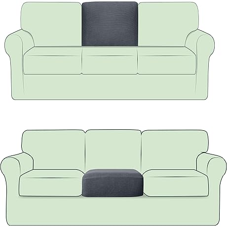 CHUN YI 1 Piece Stretch Couch T Cushion Cover Or Sofa Backrest Cushion Slipcover