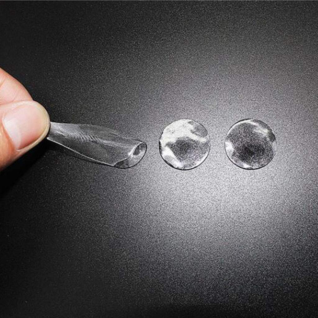 ZJCANGLIU 800 Piezas Transparente Adhesivo Redondo,Pegatinas De Puntos,Puntos Adhesivos Doble Cara,Sin Rastro,Amovible,para Globos,Decoración,DIY,0.5mm De Espesor (10mm