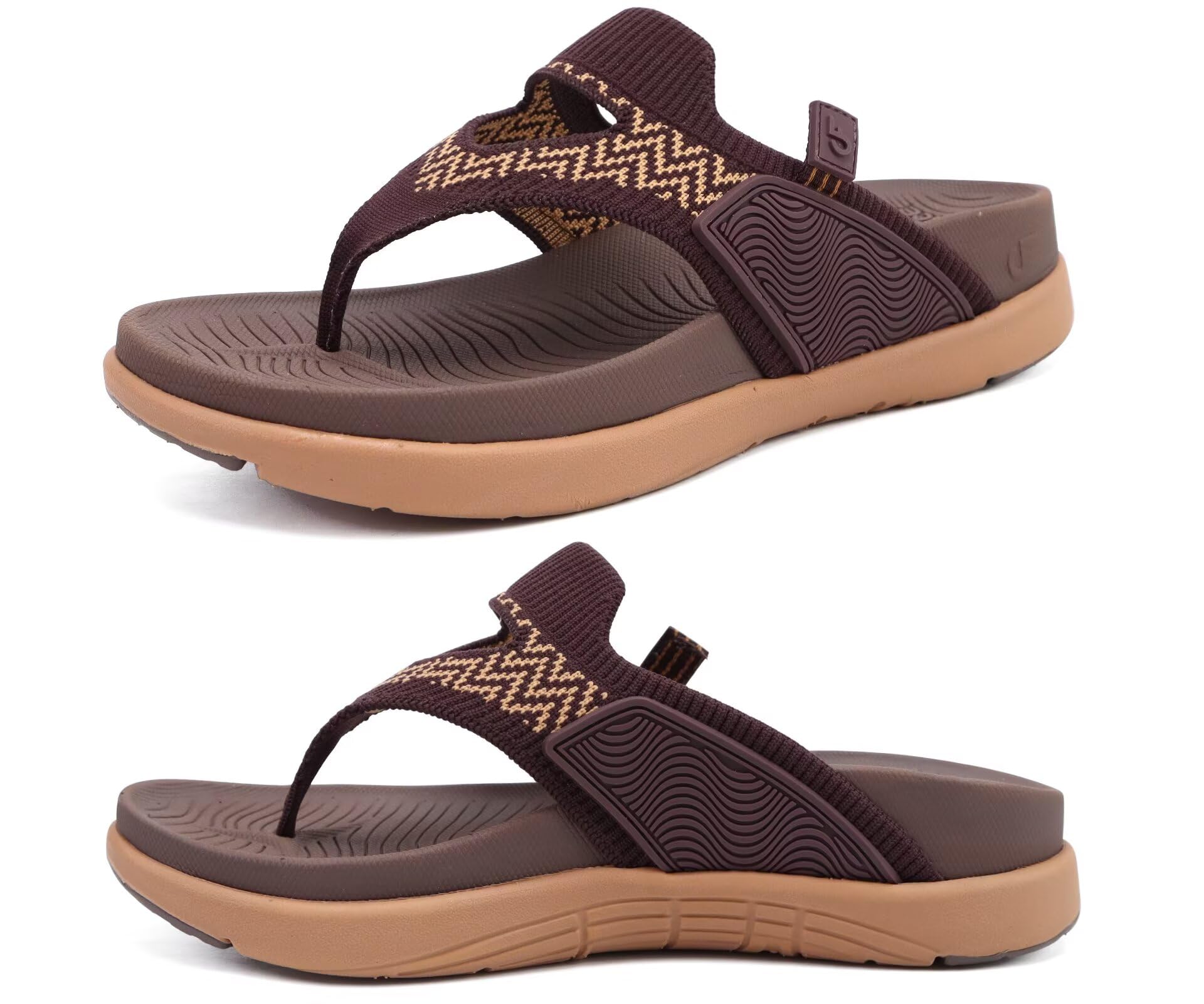 COFACE Womens Fashion Orthotic Flip Flops Recovery Walking Lightweight Athletic Thick Yoga Mat Cushion Thong Sandals With Comfortable Plantar