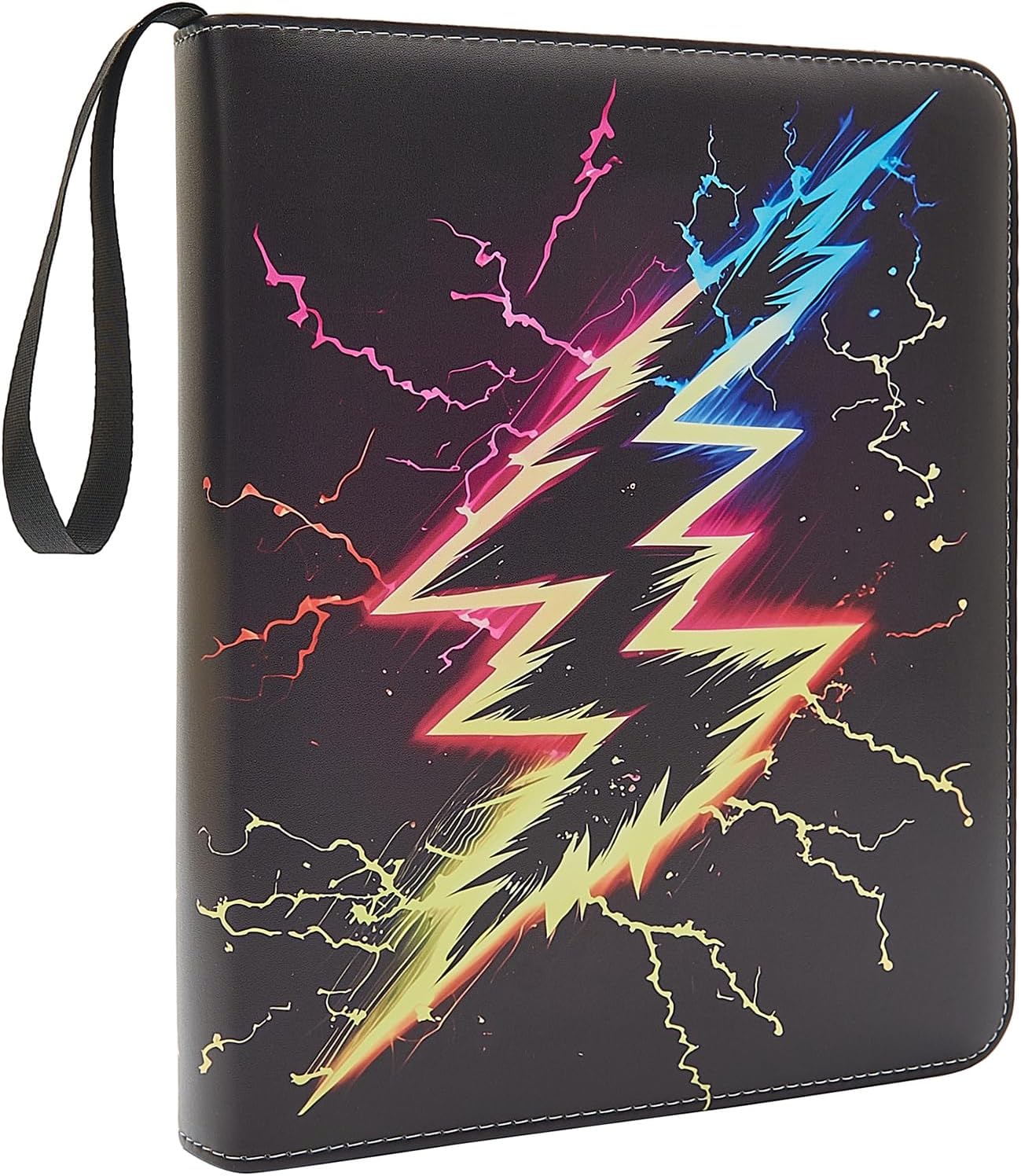 Card Binder 9 pocket with with 50 Removable Sleeves for Trading Cardcard sleeves trading cards binder for cards Holder Album (Purple-Yellow, 900 pockets)