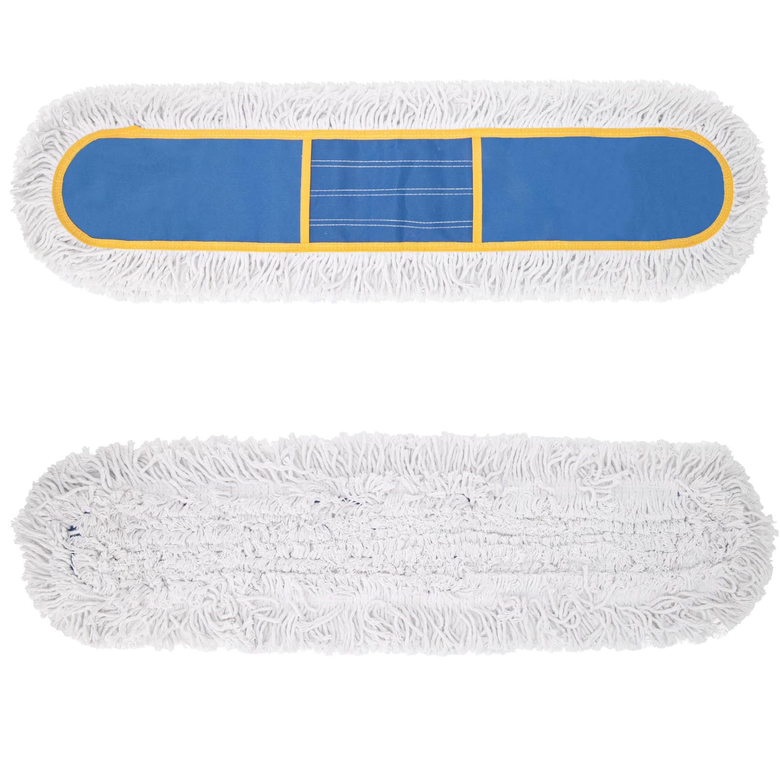 36" Commercial Dust Mop Replacement Heads,2 Pack Reusable Industrial Dust Mop Pads, Washable Cotton Dust Mop Refill for Floor Cleaning & Janitorial