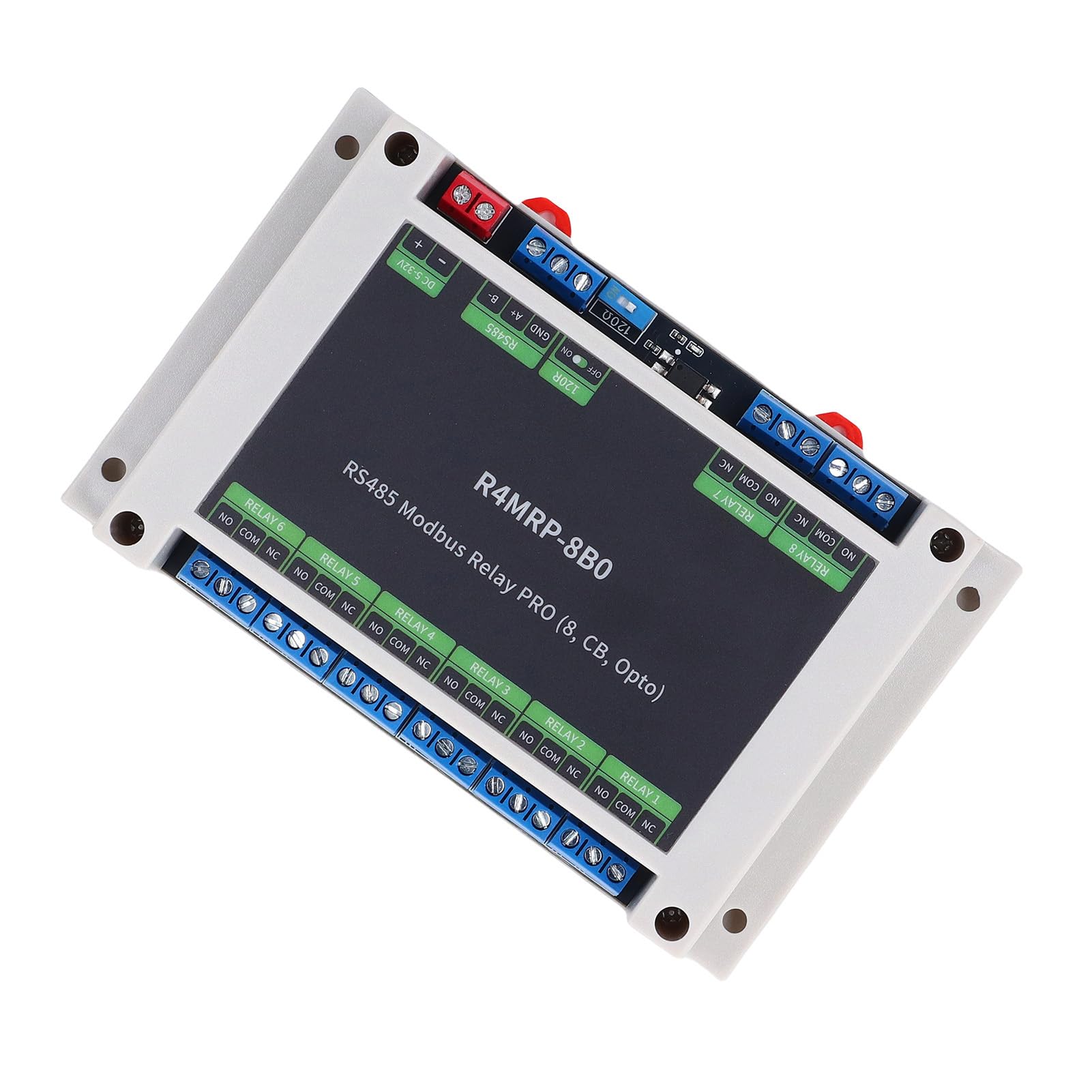 Zunate Módulo de Relé Modbus RTU de 8 Canales