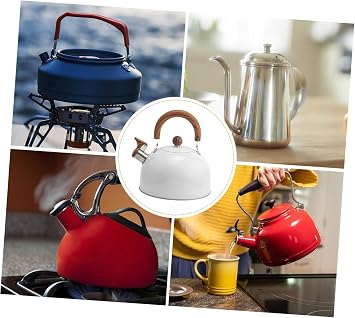 Valkyrie 3L Whistle Kettle Kettle Teapot Stainless Steel High Whistle White
