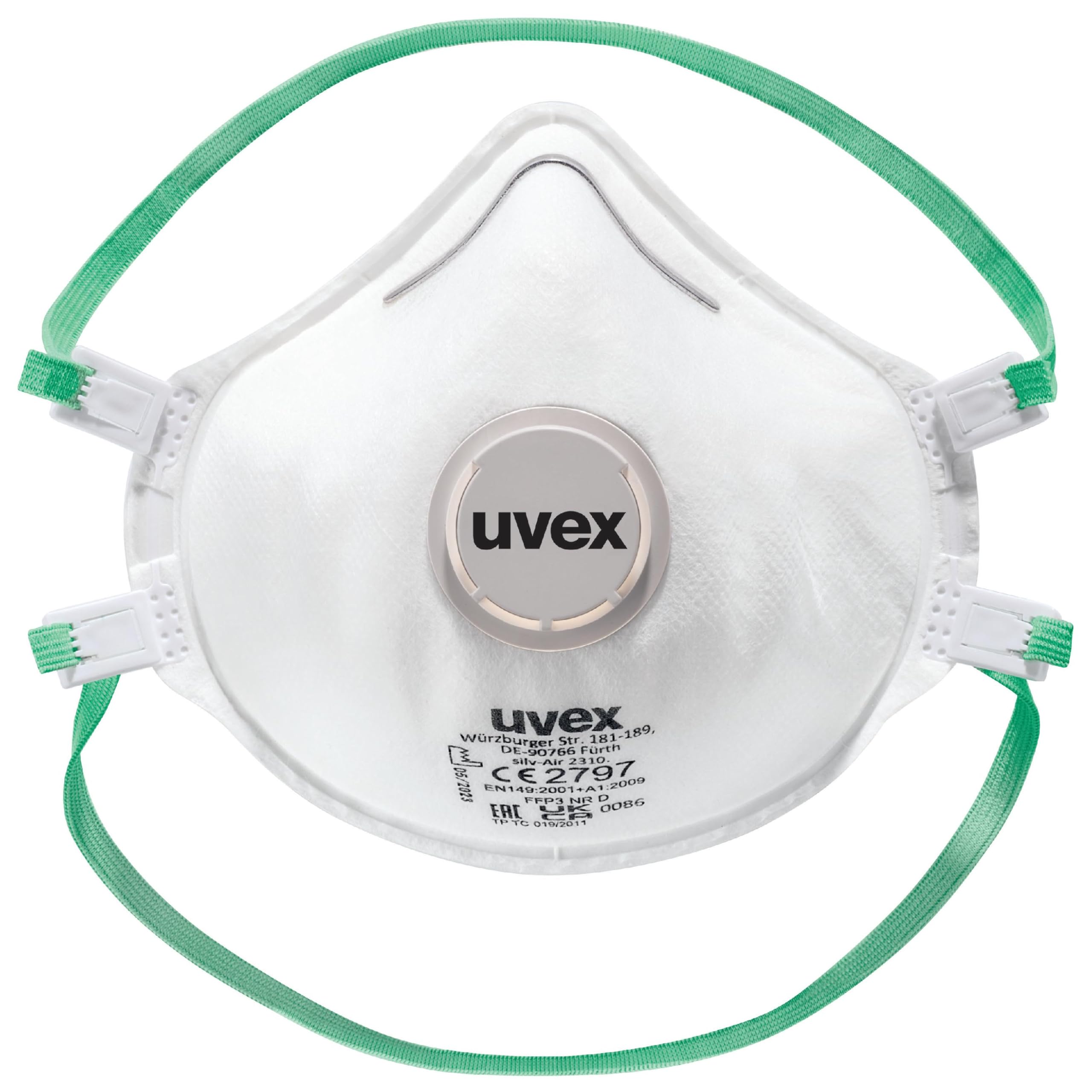 uvex Masques Atemschutzmaske L, Maske, Weiß, Packung a 15 Stück