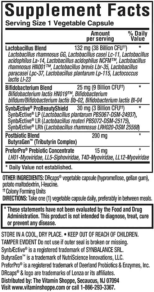 WomenaTMs Once Daily Probiotic a Digestive Health a 50 Billion CFU of Probiotics (60 Capsules)