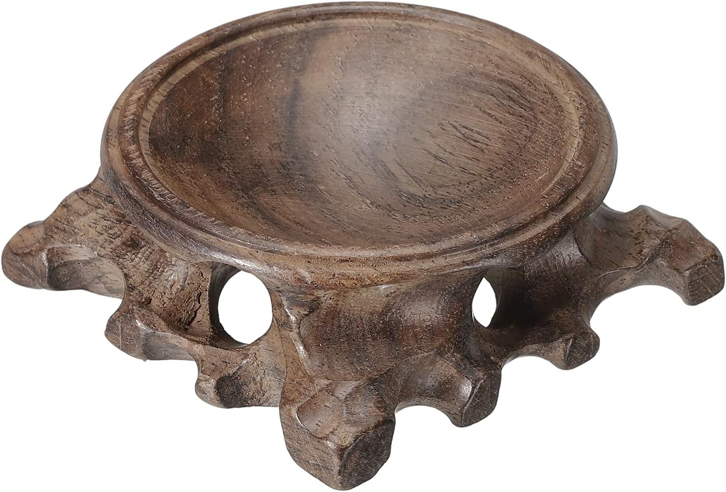 MECCANIXITY Wooden Ball Stand Holders Displays Base 60mm Diameter Black for Crystal Ball Stone