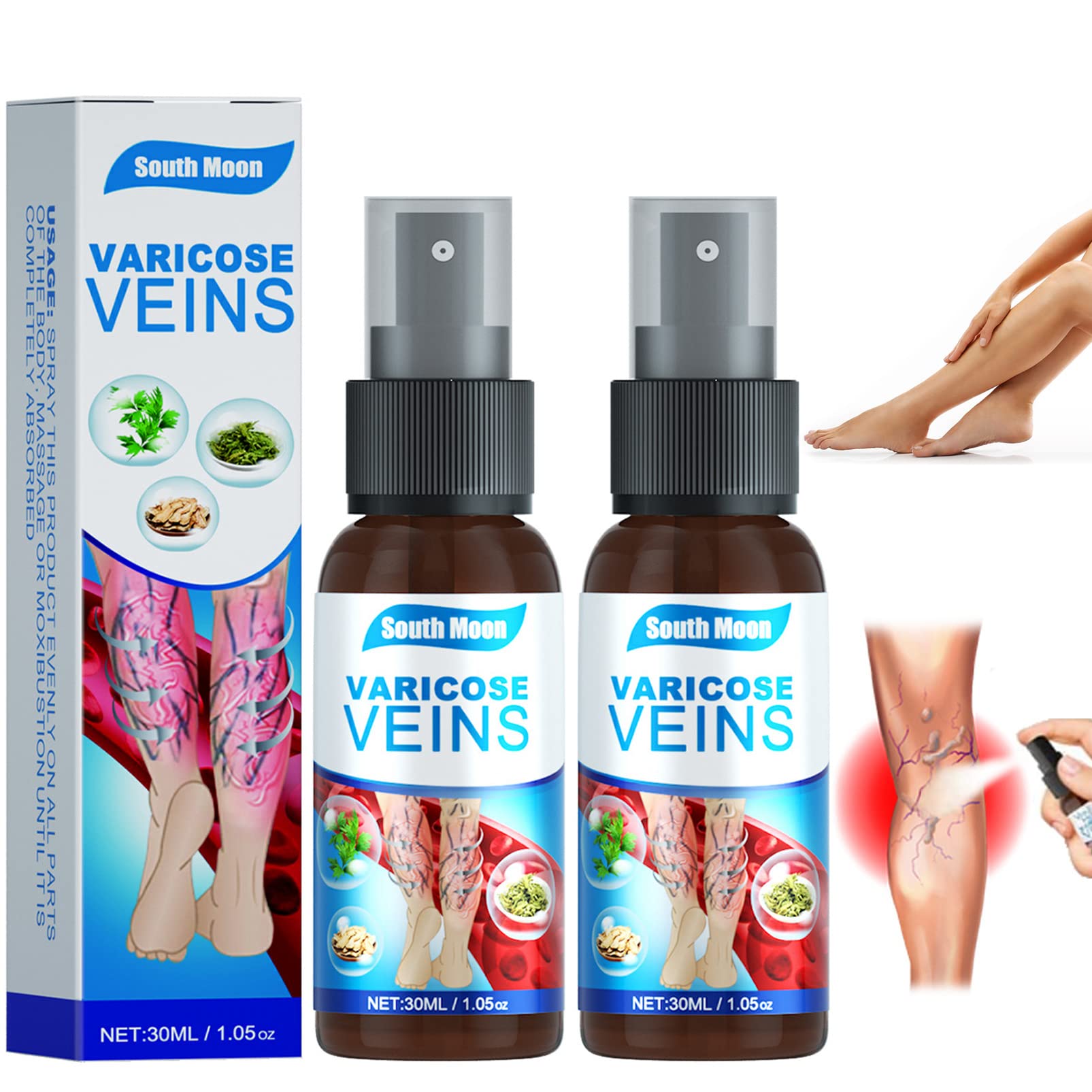 Varicose Veins Treatment Spray, Varicose Veins Treatment for Legs, Natural  Herbal Spray Varicose Health Spray - 2 x 30ML: Buy Online at Best Price in  UAE - Amazon.ae