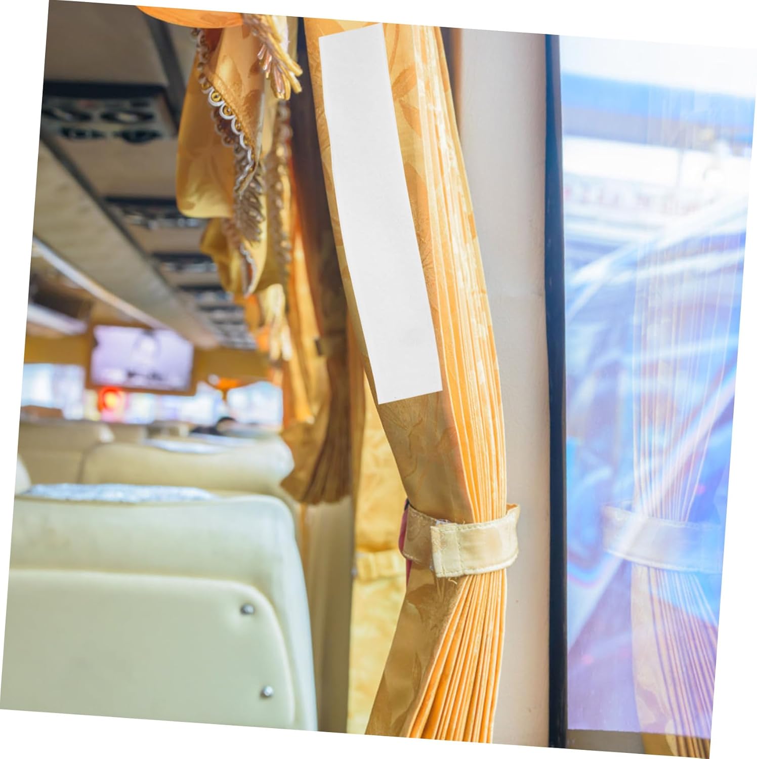 Gadpiparty 1Set Heavy Duty Double Sided Adhesive Hook and Loop Tape for Curtains Screens Car Mats Durable Self Adhesive Carpet Fixing Strips Versatile Household Tool