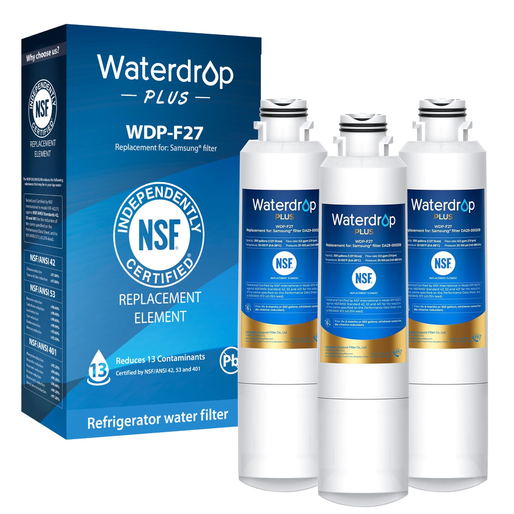 Amazon.com: Waterdrop Plus DA29-00020B NSF 401&53&42