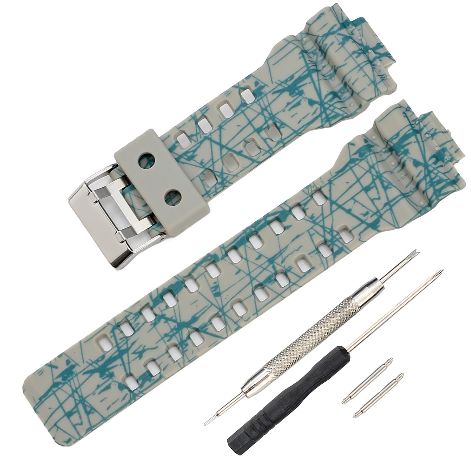 16mm G-Shock replacement watch bands for Casio G-Shock GLS-8900/GW-8900/GA-110/GA-100C/GA-120/GD-110/GLS-100