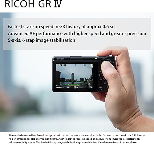 Miniatura 5 de RICOH GR IV, Fotógrafo de instantáneas definitivo, última generación de la serie GR, cámara compacta digital premium con sensor CMOS de tamaño APS-C