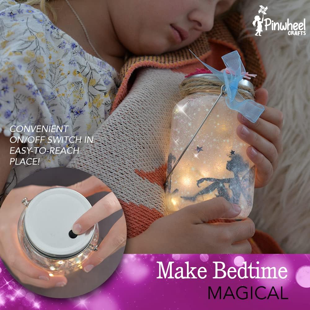 Unicorn Pillow Kit & Fairy Jar Kit Bundle - Fun DIY Arts and Crafts Project for Kids Ages 6 7 8 9 10 11 12 - Great Gifts for All Occasions