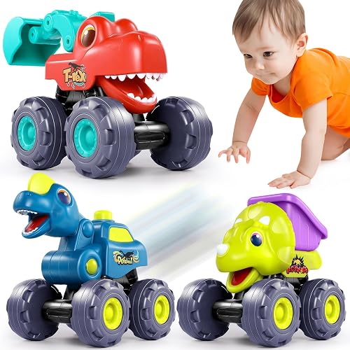 OCATO Monster Trucks for Toddlers 2-4 Years Dinosaur Toys for Kids 2 3 4 5