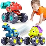 OCATO Dinosaur Monster Trucks for Toddlers 2-4 Years Kids Toy Boys 3-5, Dinosaur Toys for Kids 2 3 4 5 Year Old Boy Girl Birthday Gift Xmas Stocking Stuffers Baby Toddler Boy Toys Gifts Age 2 3 4