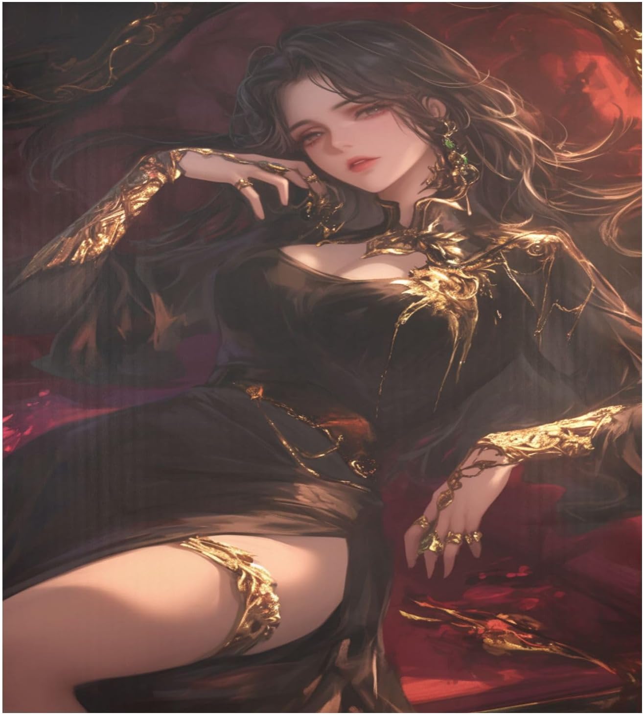 Sexy Queen Anime Decorative dishwasher magnetic cover reusable dishwasher front panel (scenario) holiday decor 23x26in