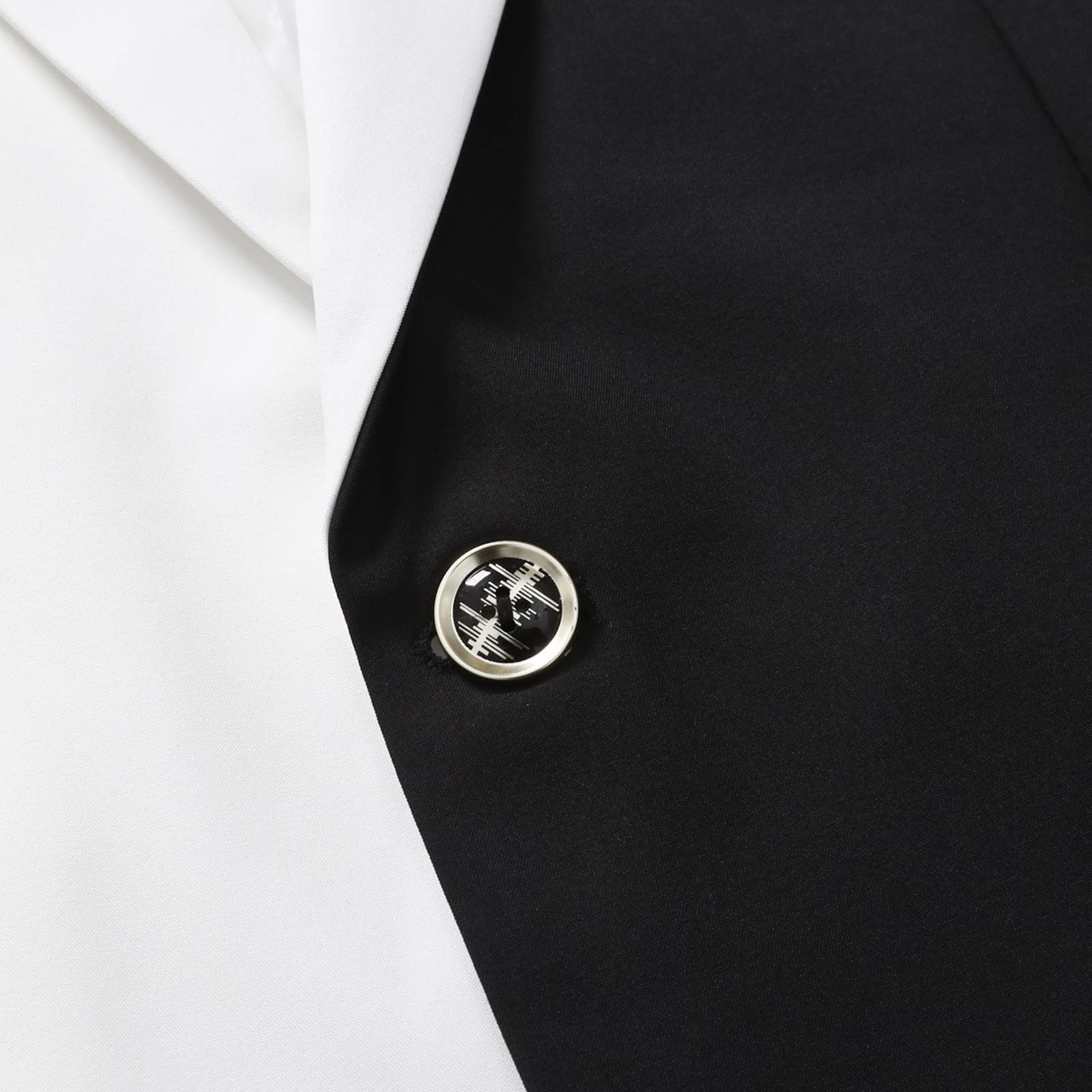 Americana Hombre Casual, Chaqueta de Traje Informal para Hombre con diseño Estampado y Solapa de Hebilla en un Pecho Elegante