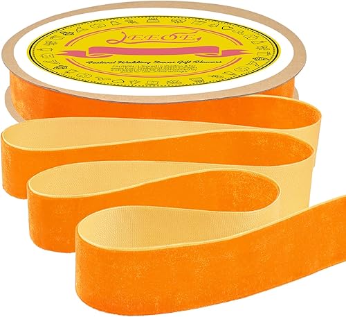 Miniatura 9 de LEEQE Cinta de terciopelo verde oscuro de 1 pulgada x 25 yardas de tela para decoración de coronas de Navidad, adornos hechos a mano, envoltura de