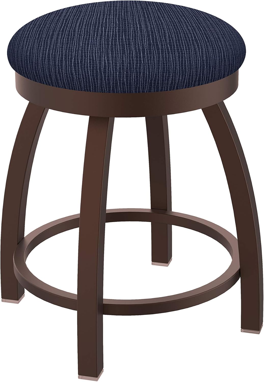 HBS 802 Misha 18" Swivel Vanity Stool with Bronze Finish and Graph Anchor Seat