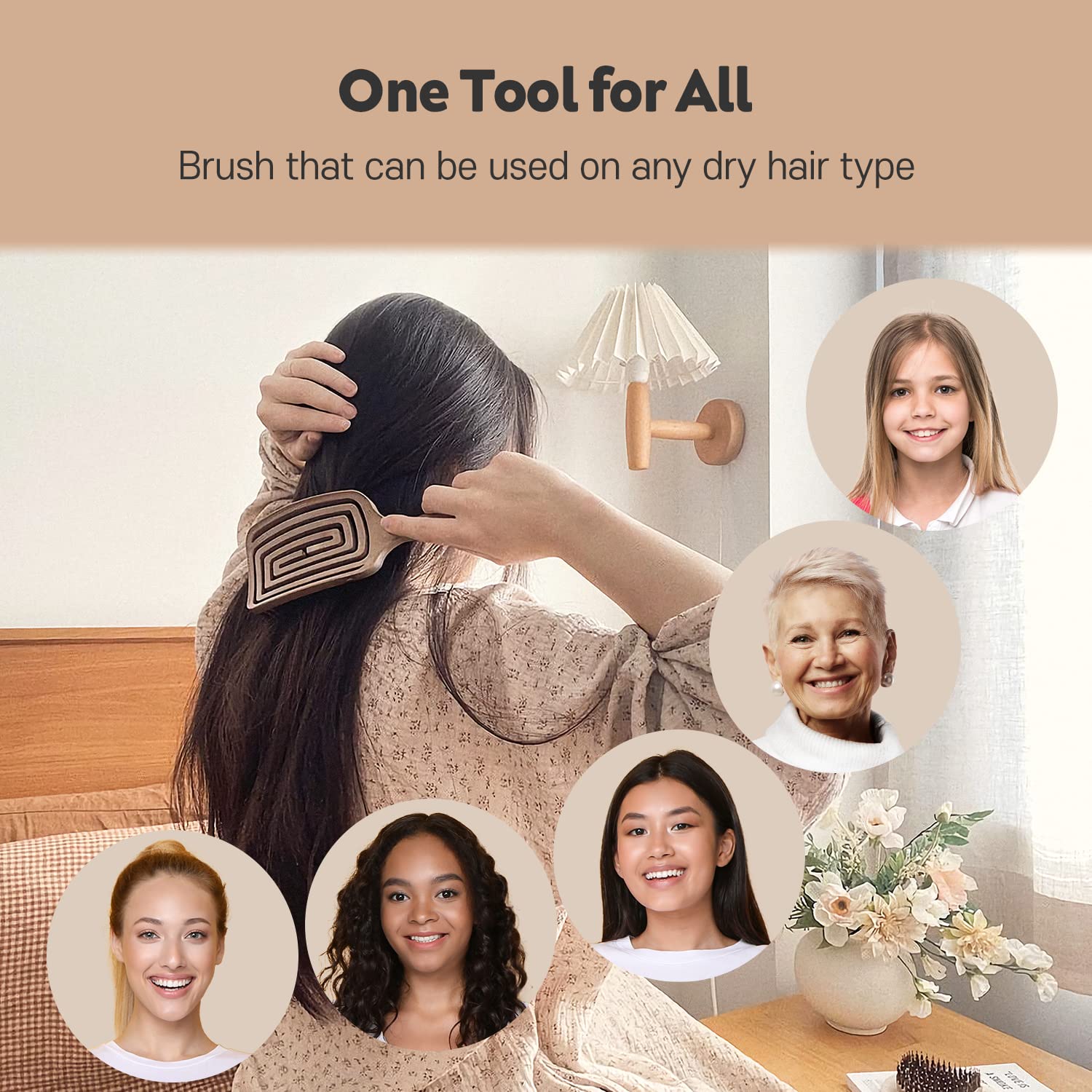 Yao Vented Wet Brush – Curly Scalp Hair Brush for Curly Thin Long Short Dry Wavy Wet Hair with Flexible Design for men, women, and kids - Image 7