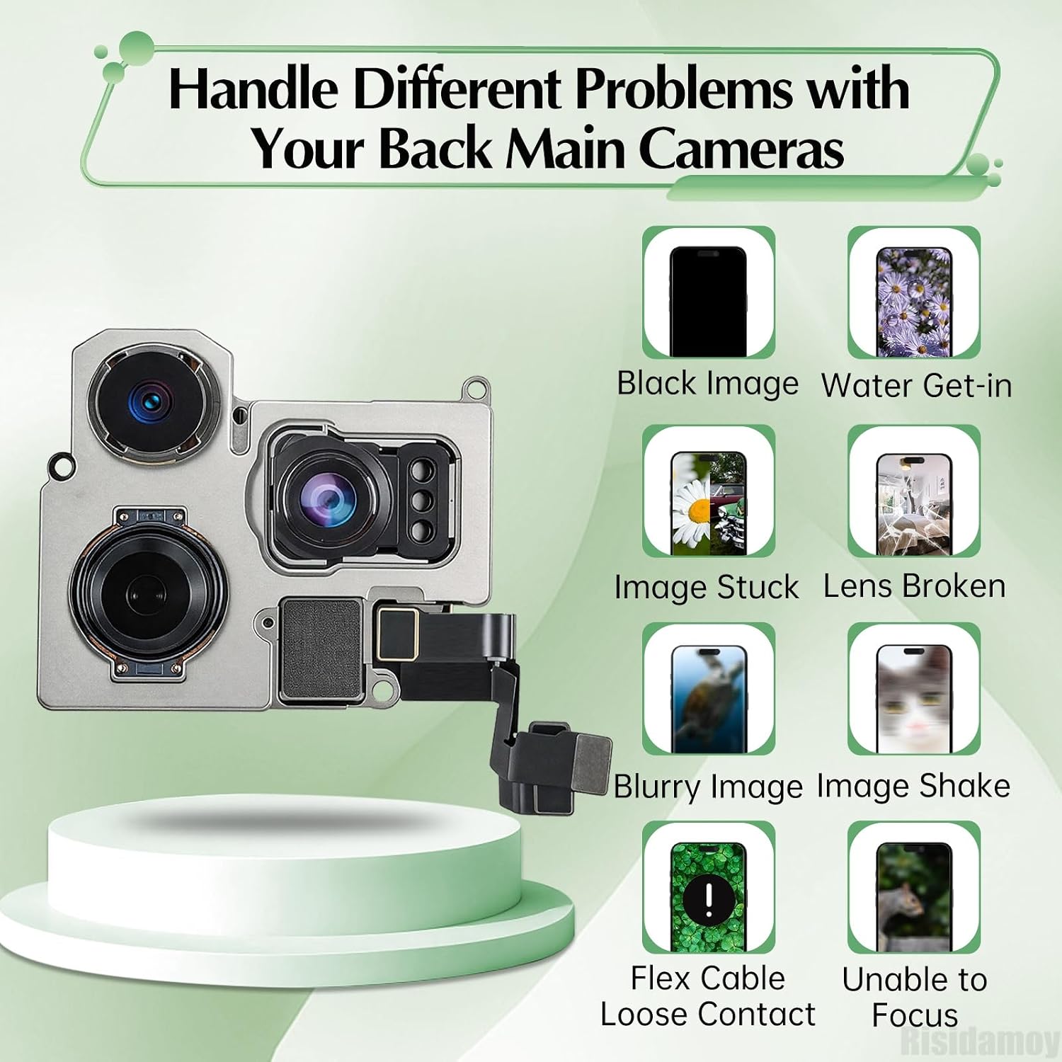 for iPhone 16 Pro Max Rear Camera Replacement 48MP HDR Photo OEM