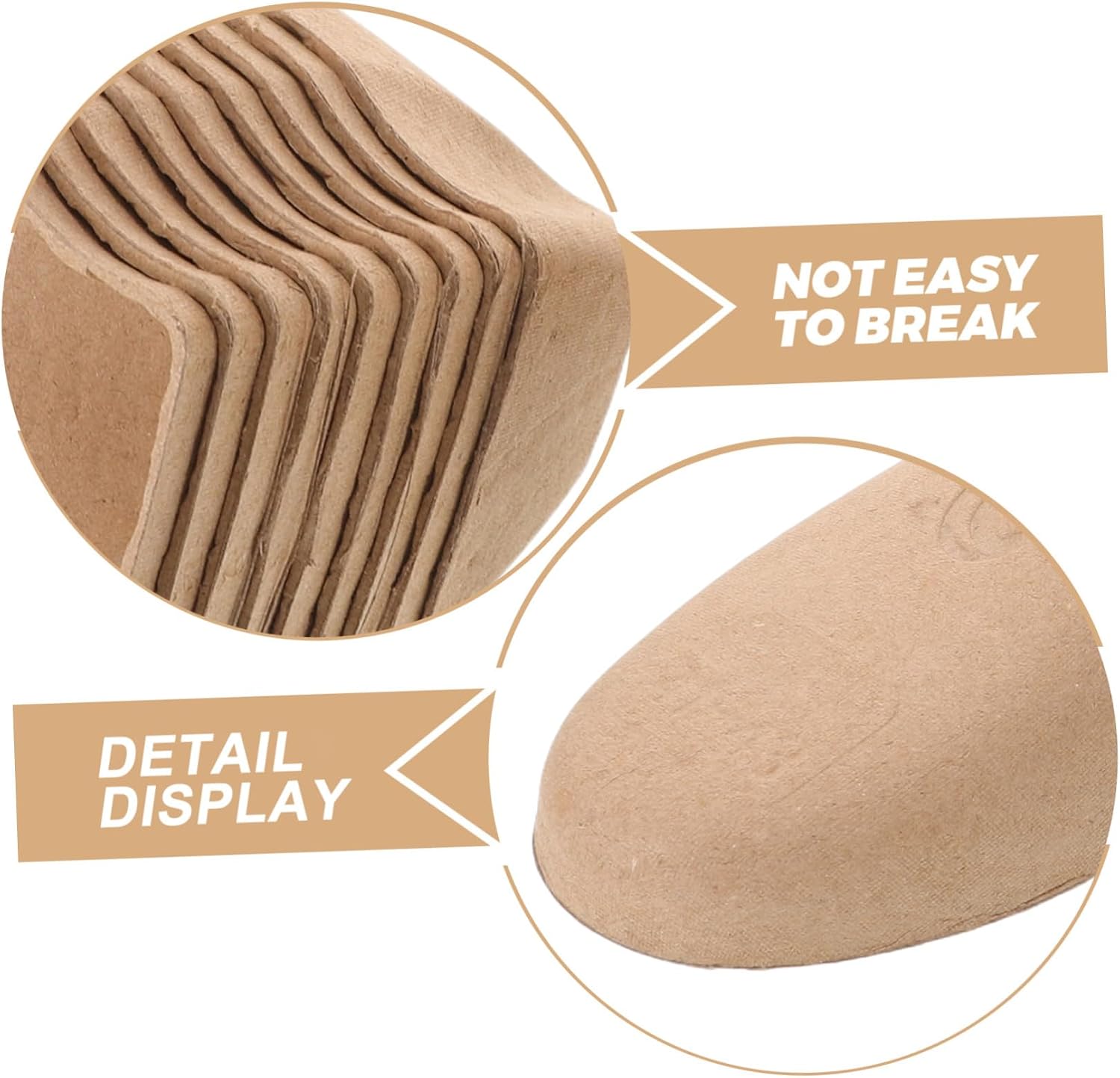 50 Pairs Paper Pulp Shoe Trees for Boots Eu 41-43