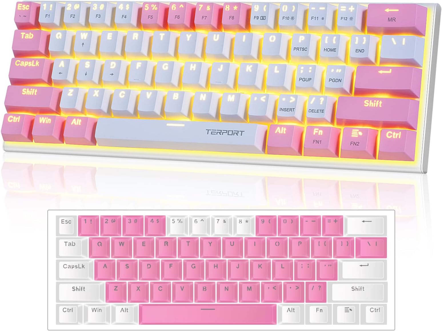 Redragon - Teclado Mecánico Para Juegos Con RGB LED De Arco Iris