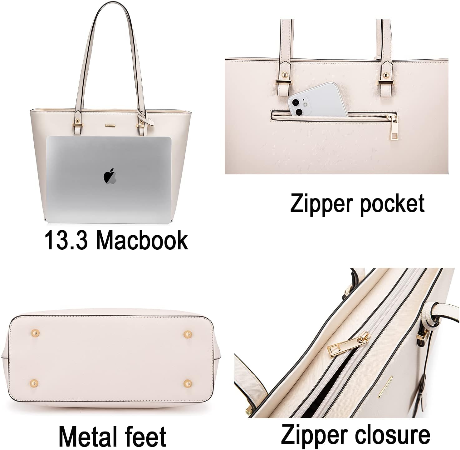 LOVEVOOK Purse for Women Fashion Tote Bag Shoulder Handbags Top Handle Satchel Bags with External Pocket - Image 3