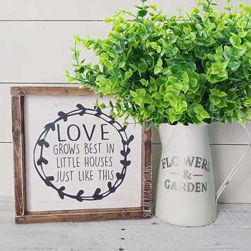 Leixi 6pcs Artificial Plants Fake Plastic Greenery Shrub Bushes UV Resistant Plants Plastic Wheat Grass for Indoor Outdoor Home Garden Decoration (1#Green)
