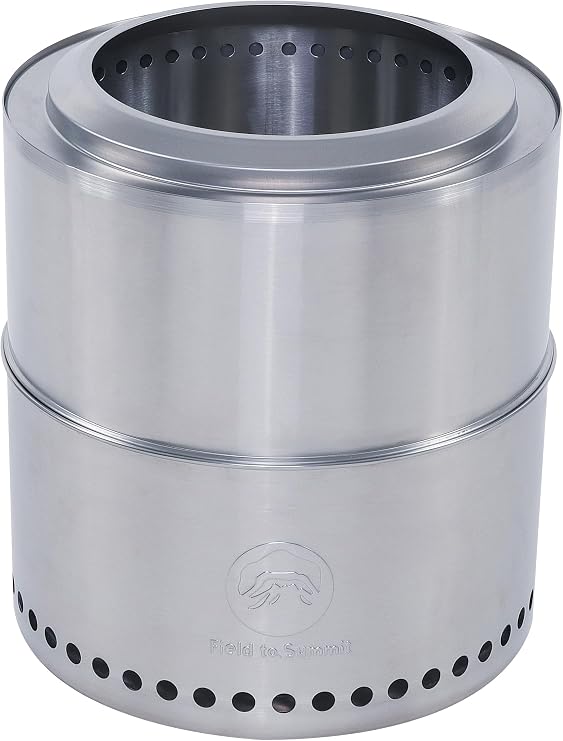 Field to Summit Fujimisangyo Flame Stove MAX OF-BMAX Silver Approx. Φ36 x H40 cm