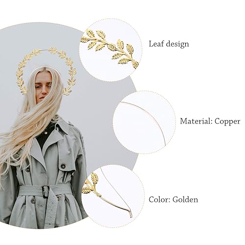 Miniatura 5 de Diadema de diosa con corona de halo de ángel, tocado para disfraz de Halloween