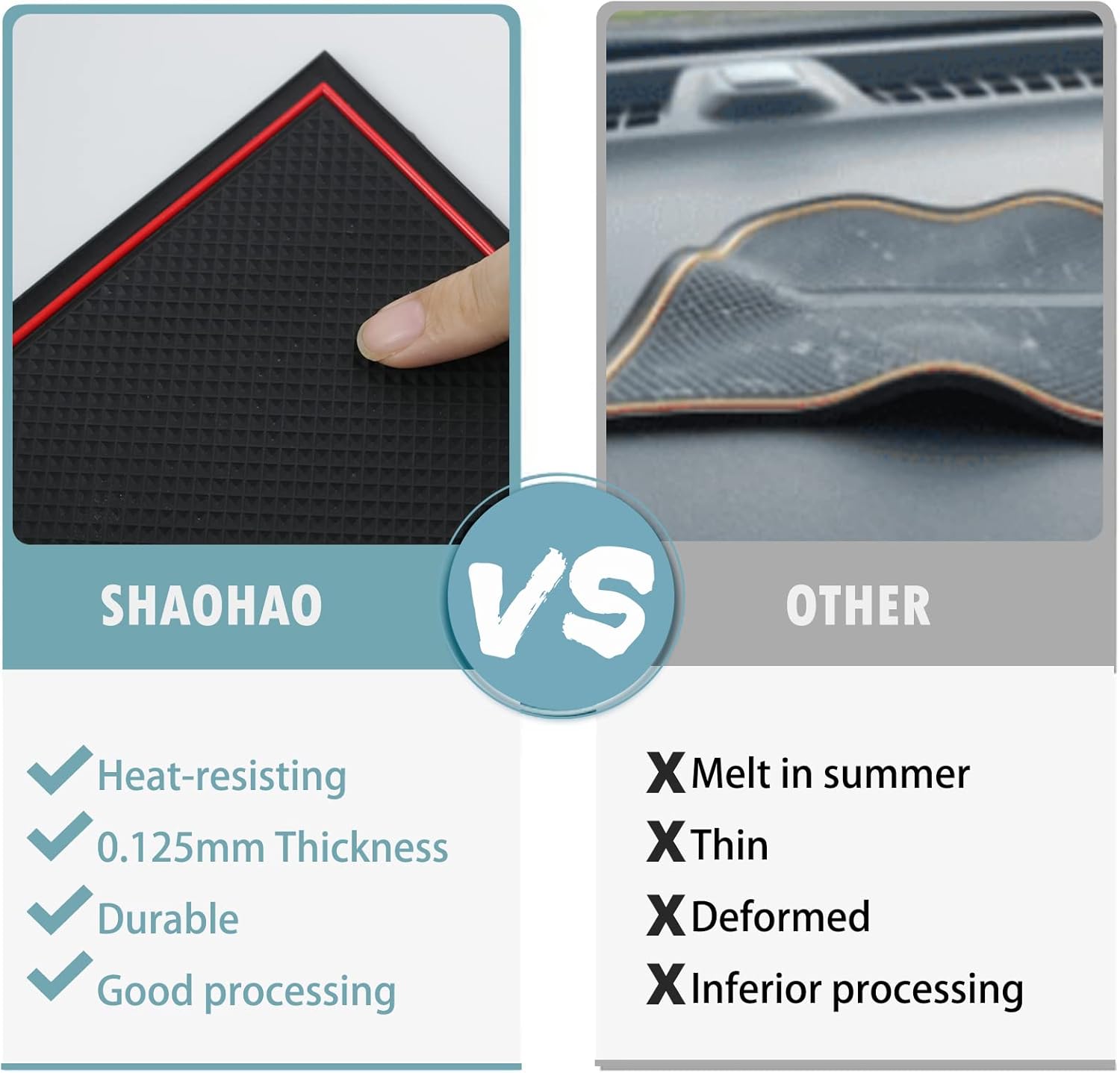 SHAOHAO for 2023 2024 Hyundai Santa Cruz Car Door Slot Mats, for Hyundai Santa Cruz 2023 2024 Accessories Gate Slot Pad 2022-2024 Santa Cruz SE, SEL, Night, SEL Premium, Limited Cup Holder Mats 12 Pcs