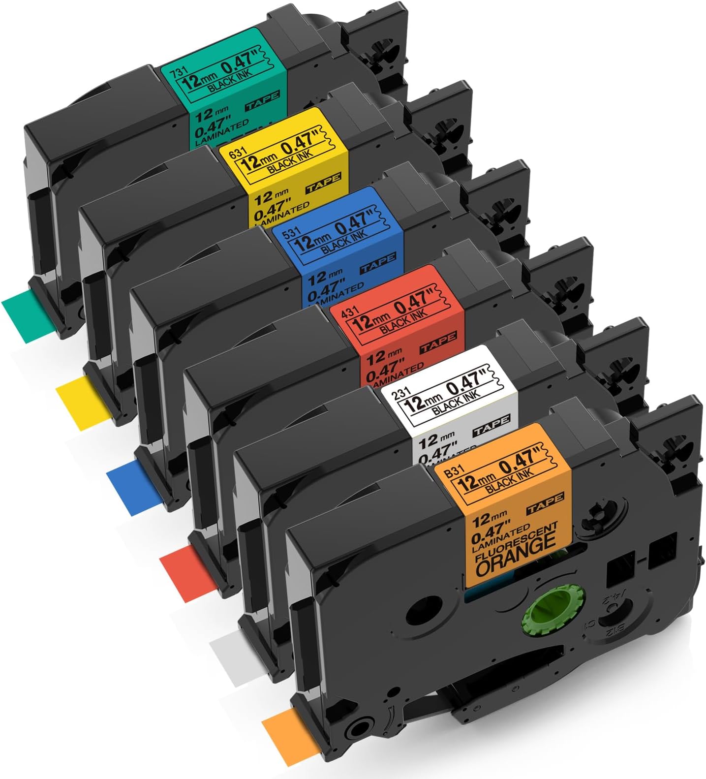 Airmall Compatible Label Tape Replacement for Brother Label Printer