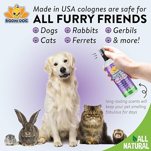 Vista 103 de Bodhi Dog - Colonia natural para mascotas, aerosol corporal prémium para perros y gatos, aroma limpio y fresco, cualidades de acondicionamiento