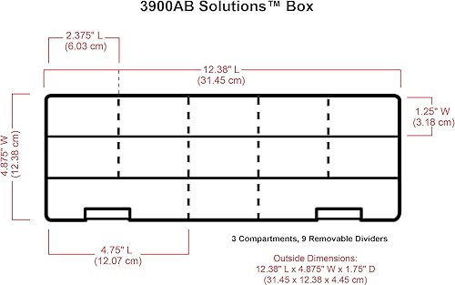 Miniatura 3 de ArtBin 3900AB Solutions - Caja extra larga, organizador de arte y manualidades con separadores extraíbles, 1 estuche de almacenamiento de plástico,