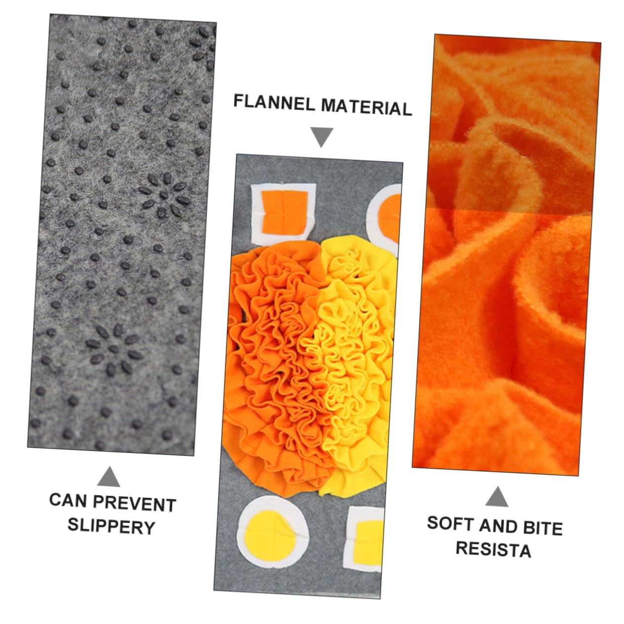 BESPORTBLE Tapis de Reniflage pour Chien Flanelle Tapis de Repas Lent pour Animaux de Compagnie