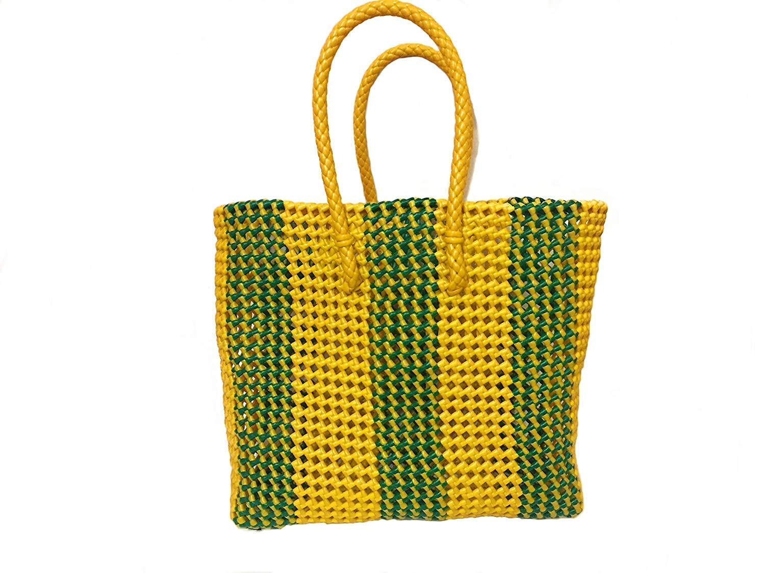 ThamizH Mart - Handmade Medium Plastic Shopping Wire Bag Multipurpose Utility Plastic Wire Grocery Basket-(Koodai,टोकरी) Durable,Medium Size (Imported Virgin HDPE Plastic Material) Multicolor Colour