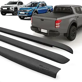 Kit Protetor de Borda Aba Lateral e Tampa Traseira da Caçamba L200 Triton 2017 a 2024