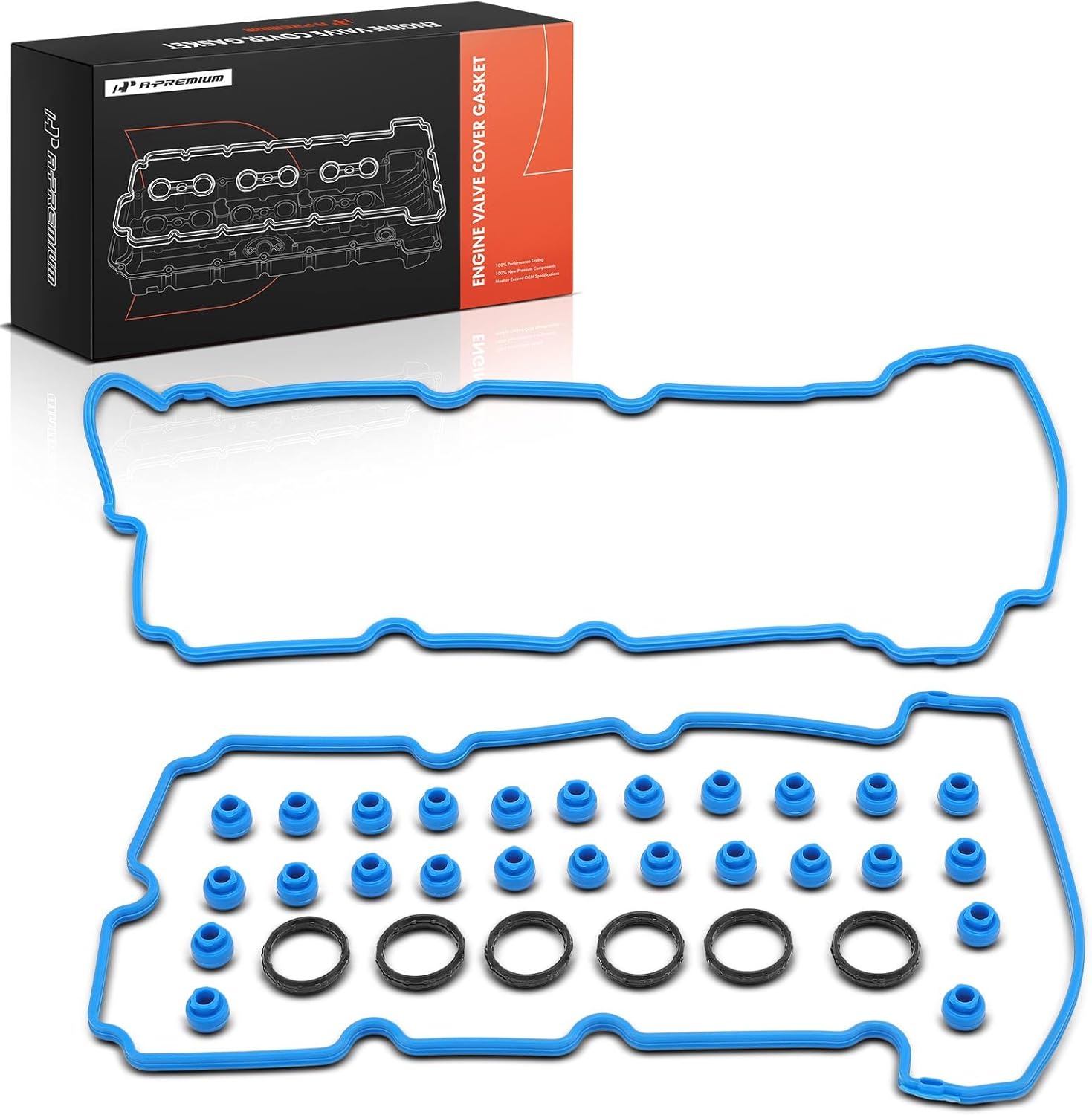 A-Premium Engine Valve Cover Gasket Set Compatible with Ford Escape 2006-2008 & Mazda Tribute 2008 & Mercury Mariner 2006-2008, 3.0L