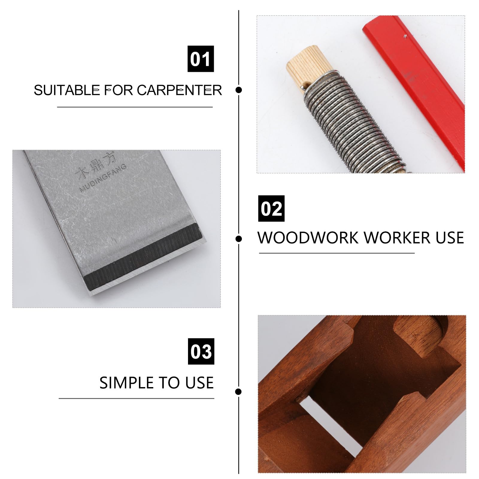 Lurrose Pialla Mano Utensile Falegnameria in Legno e Metallo Levigatore per Lavorazione Efficiente e Superficie Liscia per Carpentieri