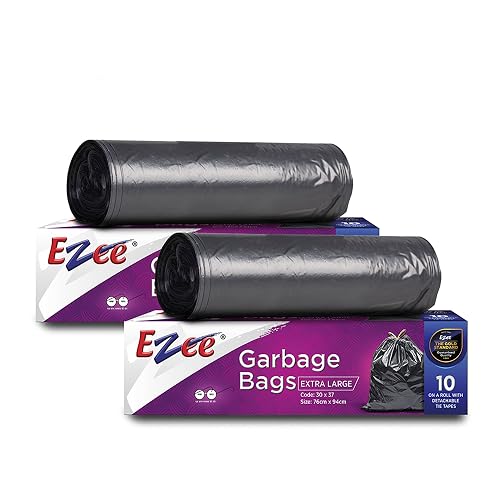 Ezee Garbage Bag - 20 Pieces (Pack of 2, Extra Large, 30 inches x 50 inches)