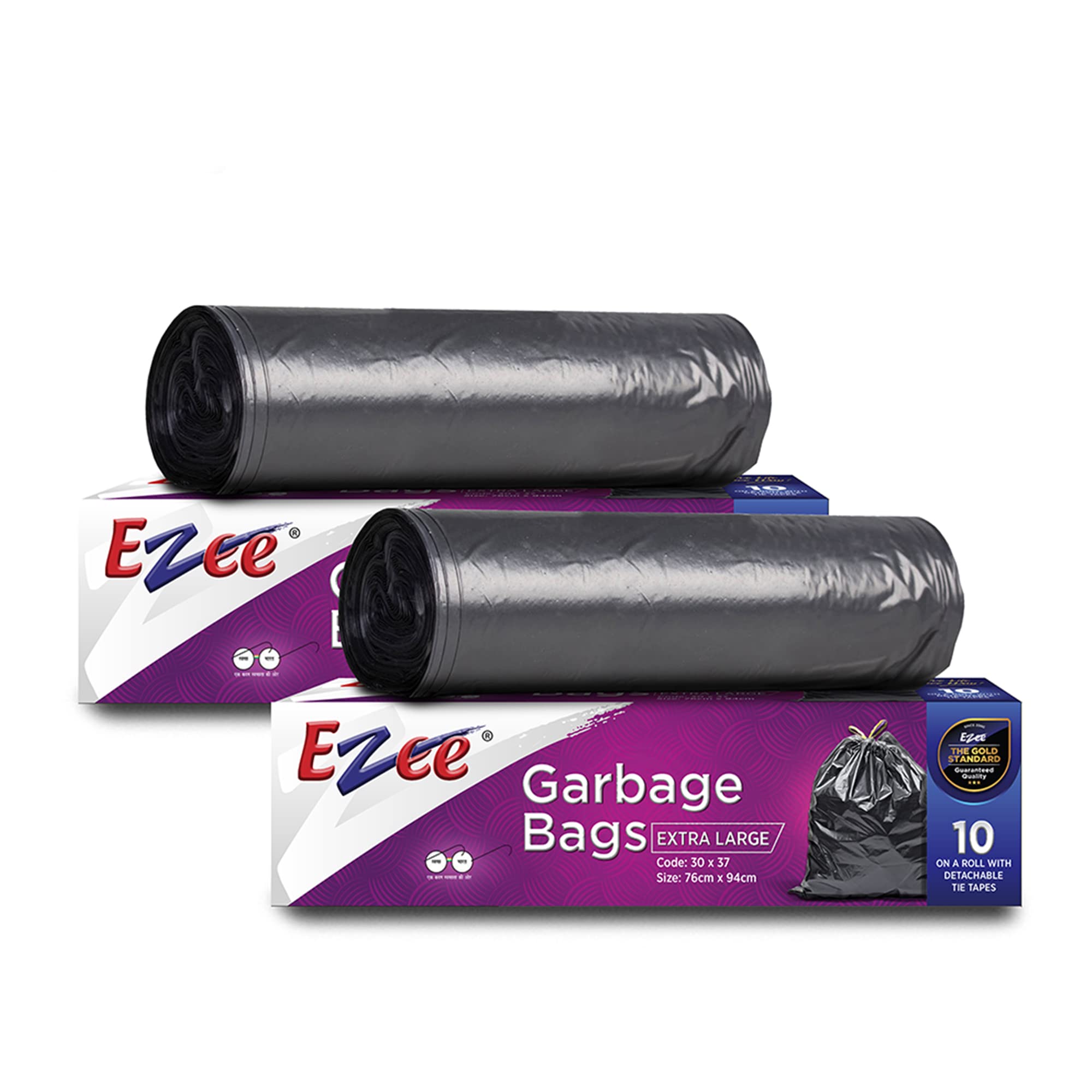Garbage Bag - 20 Pieces (Pack of 2, Extra Large, 30 inches x 50 inches)